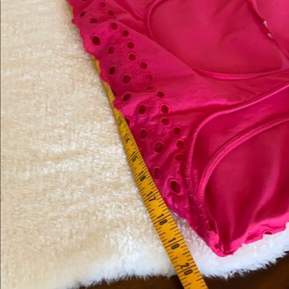 Elle Twee Cotton Eyelet Layered Tank Top Size Large - Picture 9 of 9